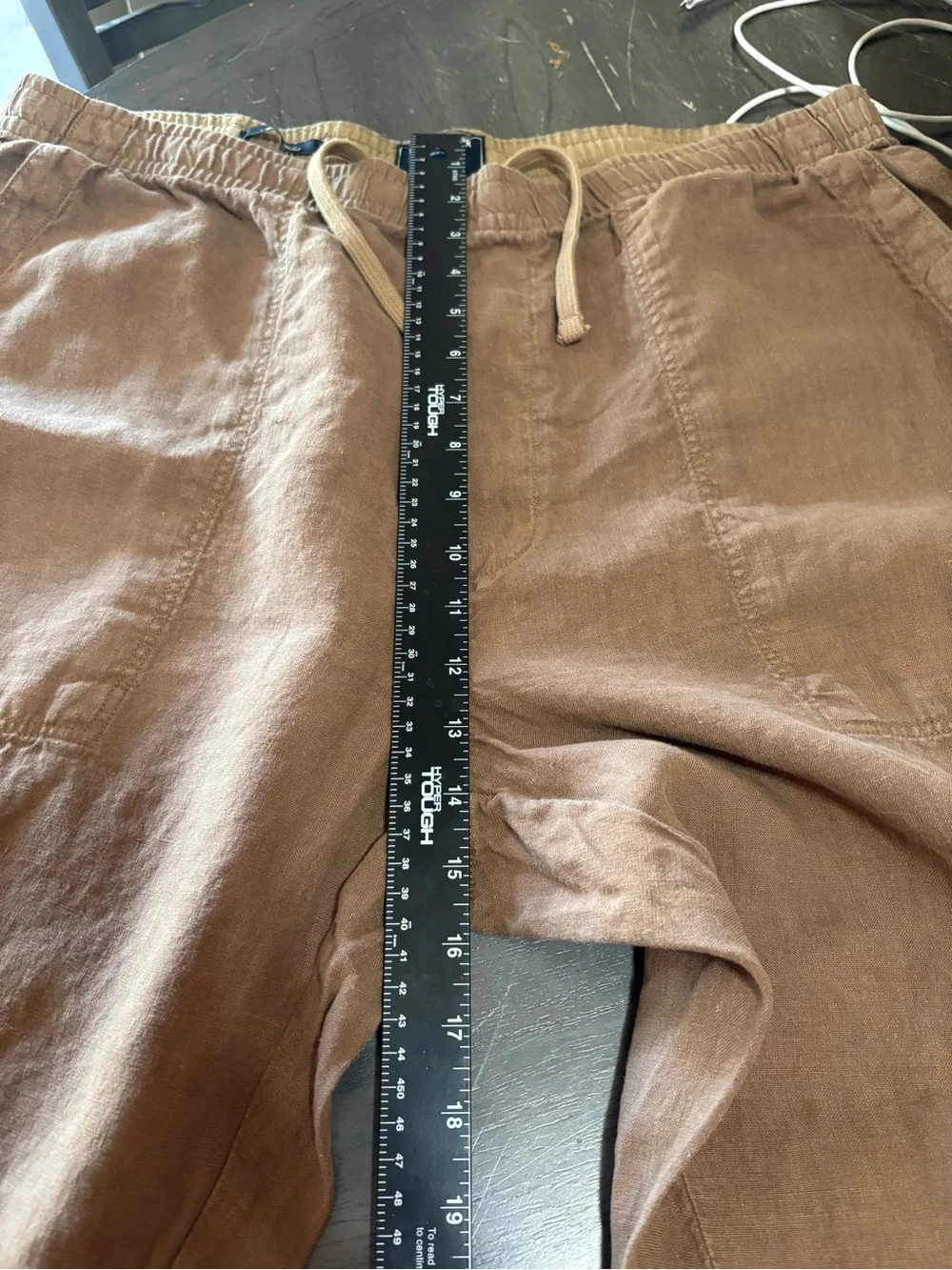 Todd Snyder Brown Drawstring Linen-Blend Joggers